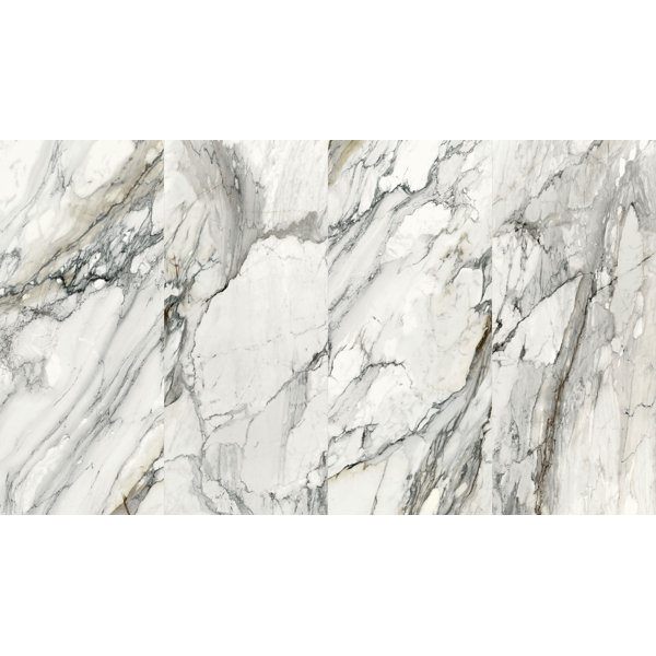 JEM Crescendo Blue Polished Porcelain Slab Tile for Floor & Wall (48"x110")