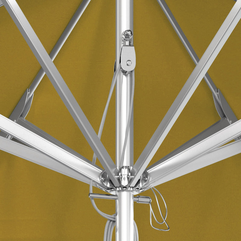 Parasol de marché 9 pi Caelo, Toile Sunbrella® jaune tournesol