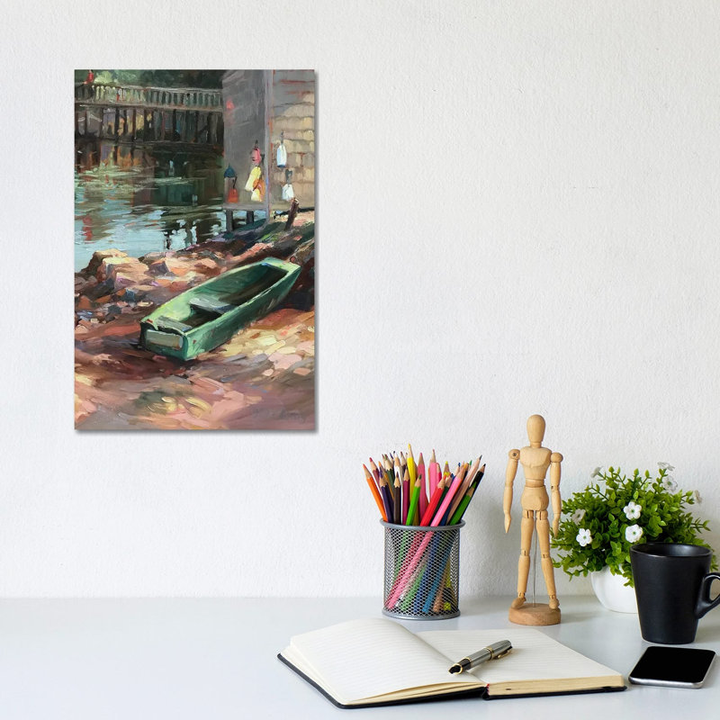 Boathouse Maine II 1 Piece Wall Art on Canvas, 30.48 cm H x 20.32 cm W x 1.905 cm D, Does Not Apply