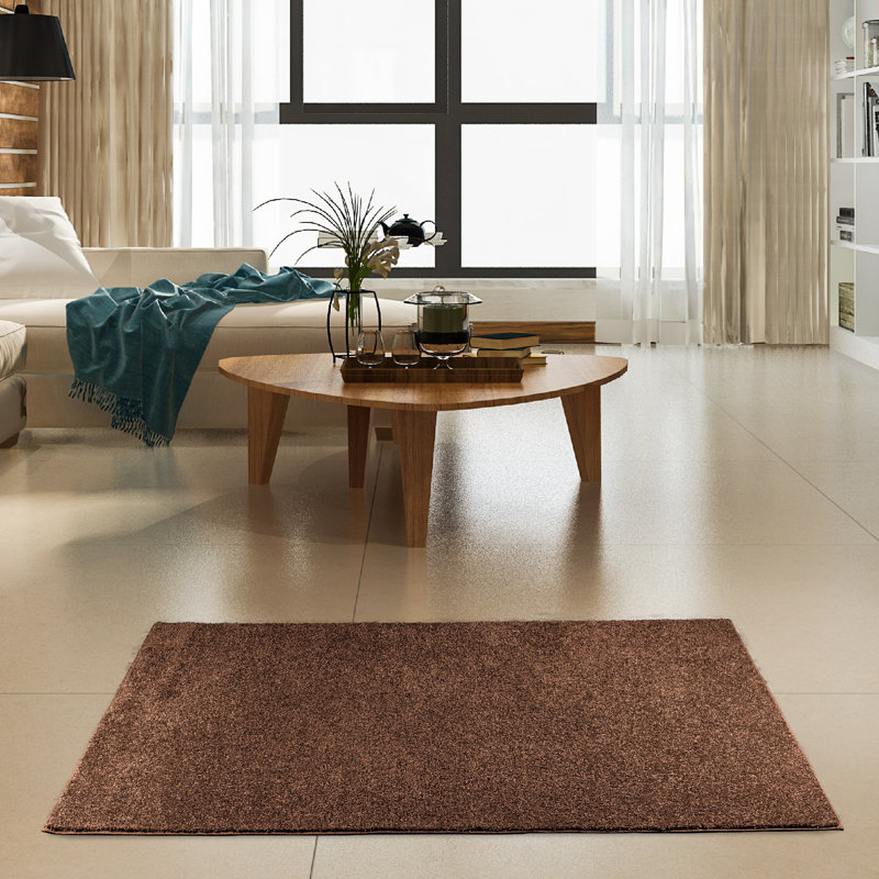 Ensemble de tapis d'intérieur / extérieur en polyester touffeté à la machine Barcomb, Rectangle 1 pi 6 po x 2 pi 3 po