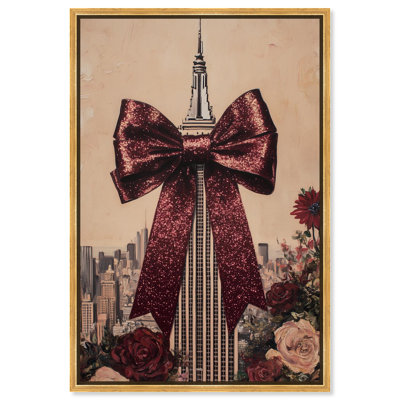 Impression sur toile «Sparkling Bow Empire State Building» par Art Remedy