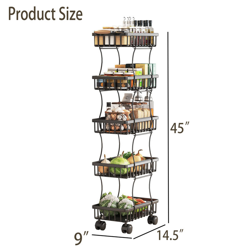 45'' H x 9'' W Utility Cart