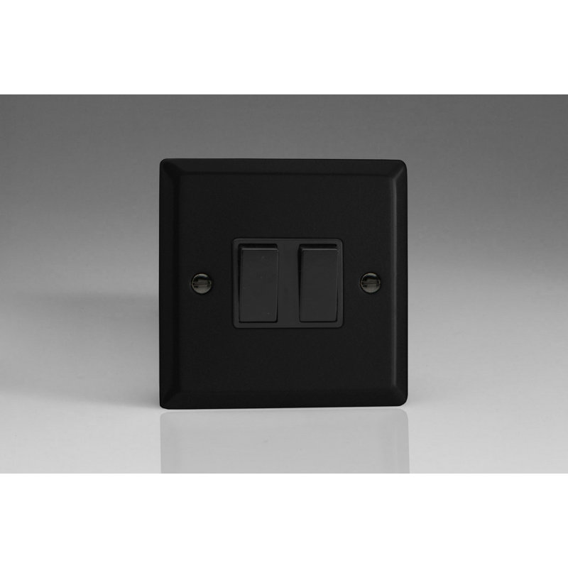 Wall Mounted Light Switch, Black