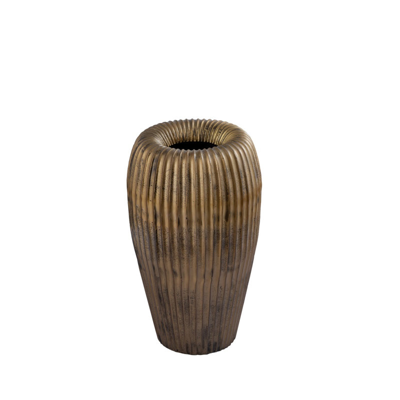 Clista Ceramic Pot Planter, Gold, 50cm H x 26cm W x 30cm D