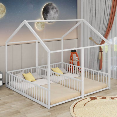 Metal Twin Size House Platform Beds by Harper Orchard