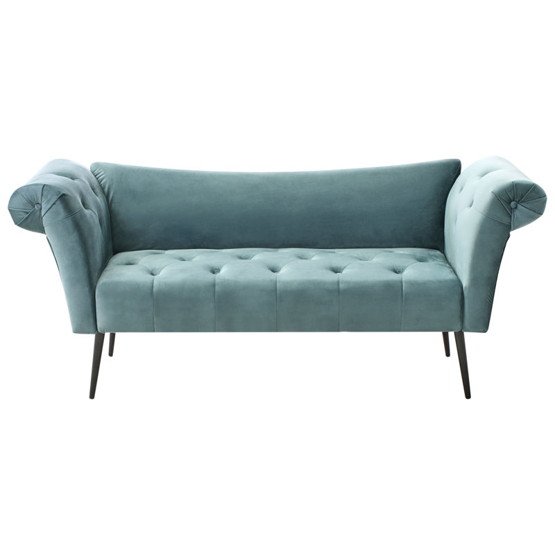 Chaise Longue NANTILLY Fabric, Teal