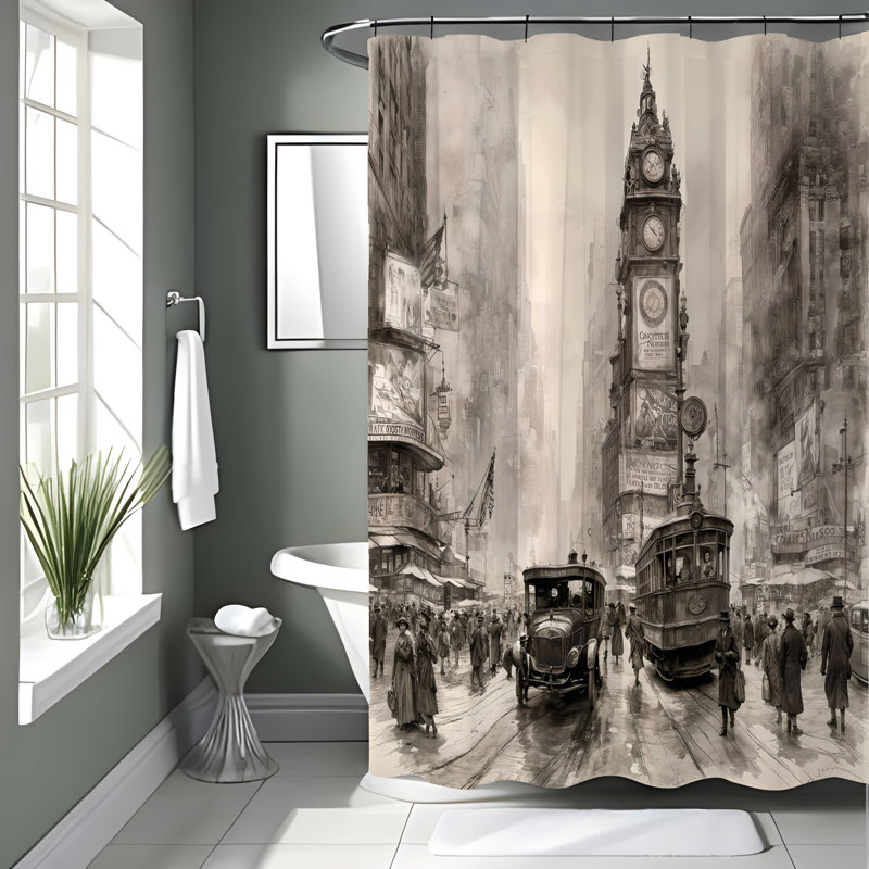 Rideau de douche Alora, H 93 po x l 70 po