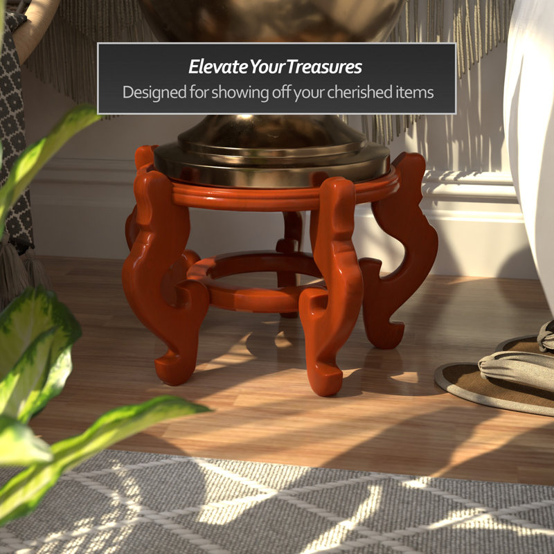 Levion Solid Wood Plant Stand, 9" H x 11.5" W x 11.5" D