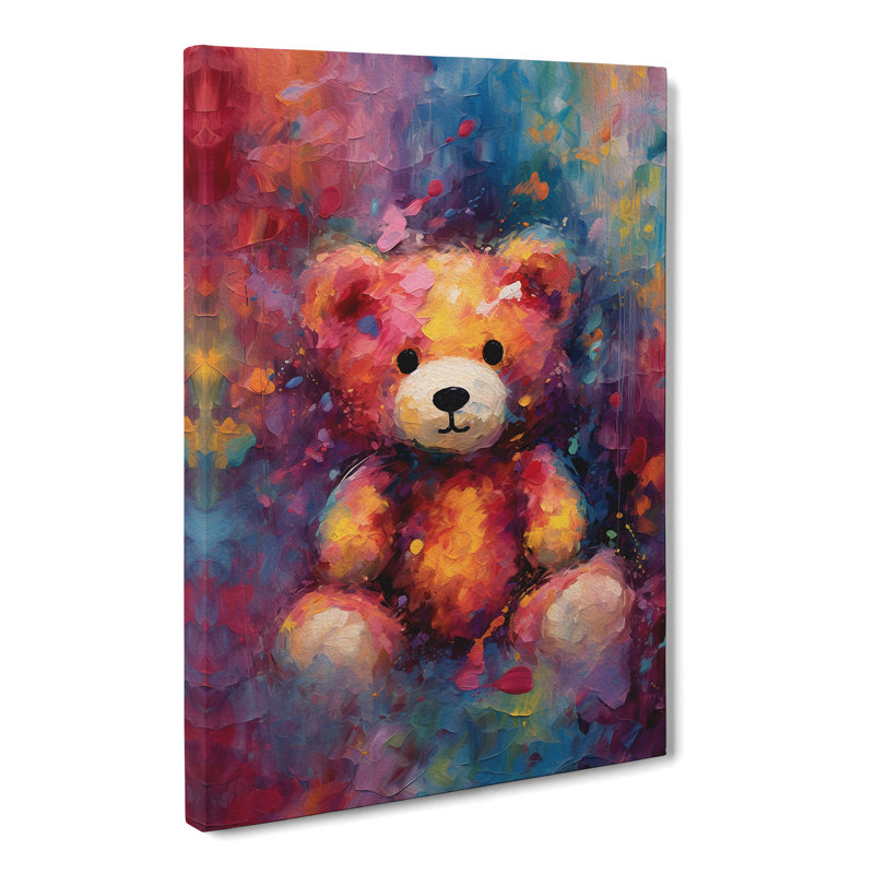 Teddy Bear Abstract No.2 - No Frame Print, 76cm H x 50cm W x 3cm D