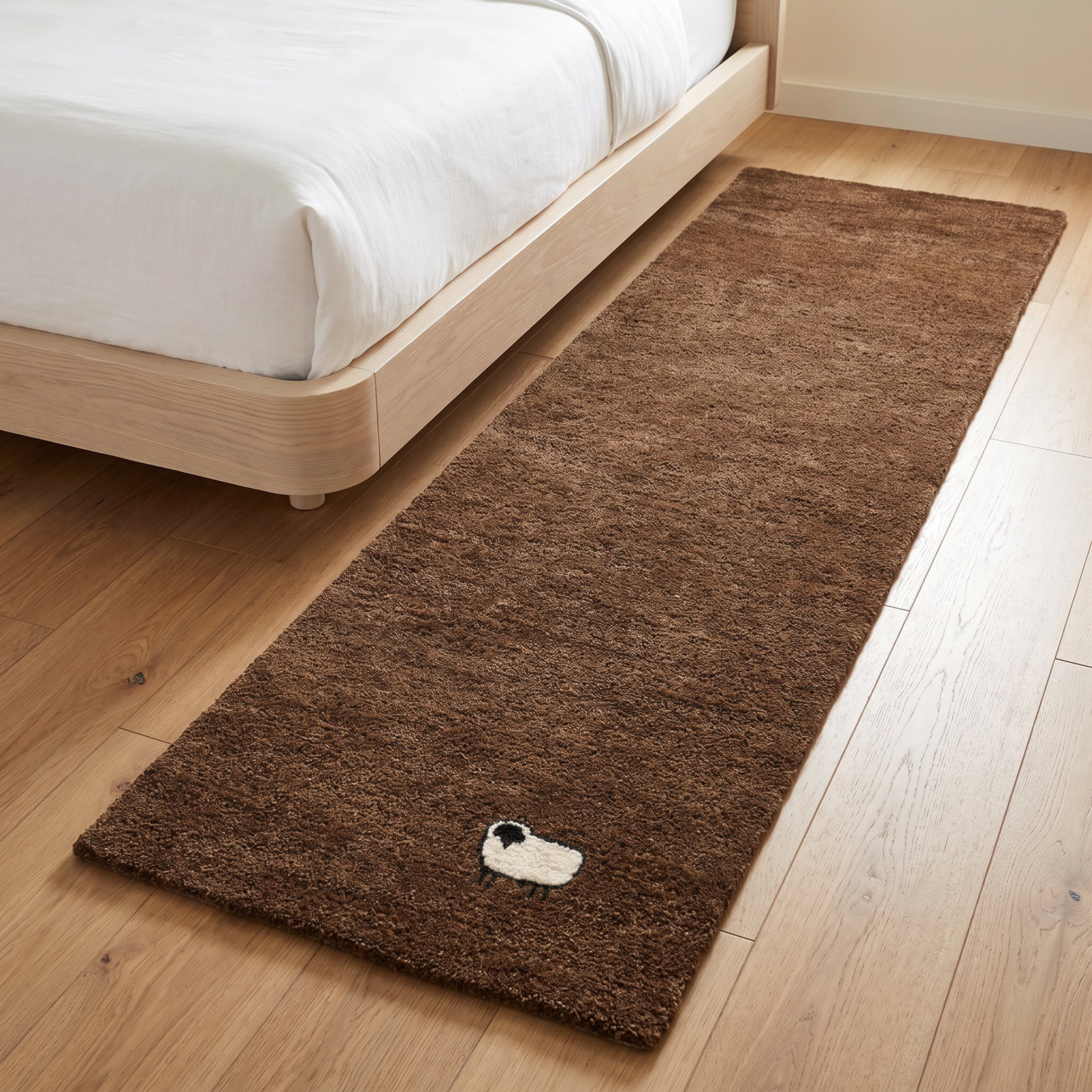 Racheal Brown Hand-Woven Rug, Runner 2'3" x 8'