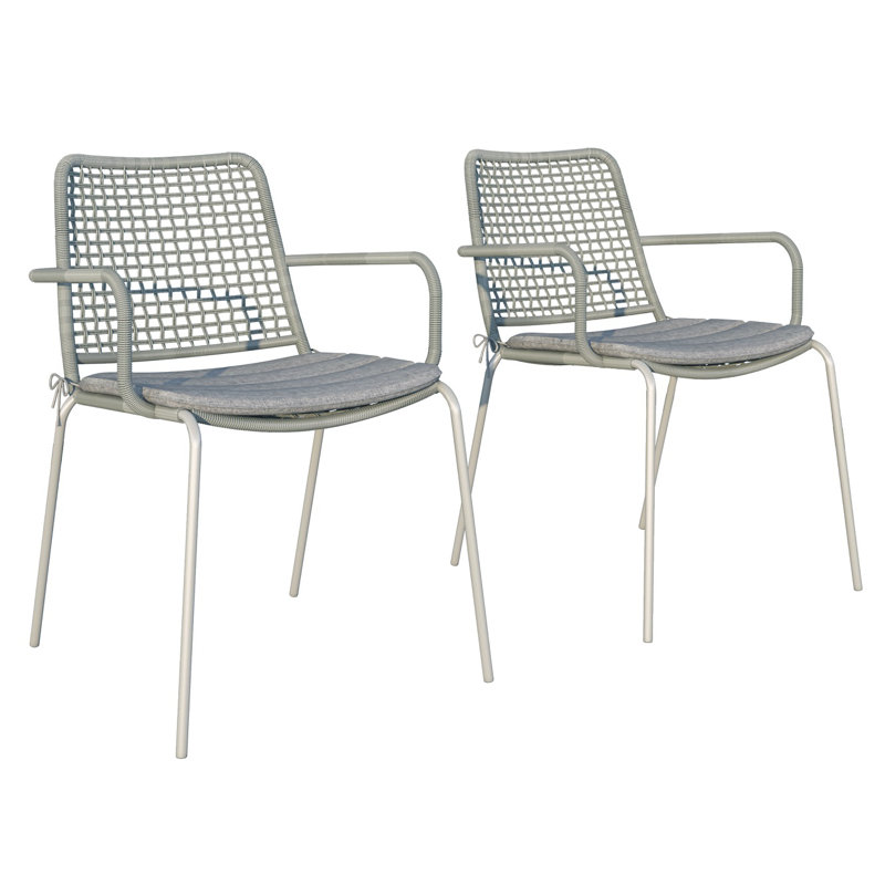 Chaise de patio avec accoudoirs como