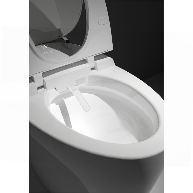 Toilette intelligente unique avec bidet intégré, White