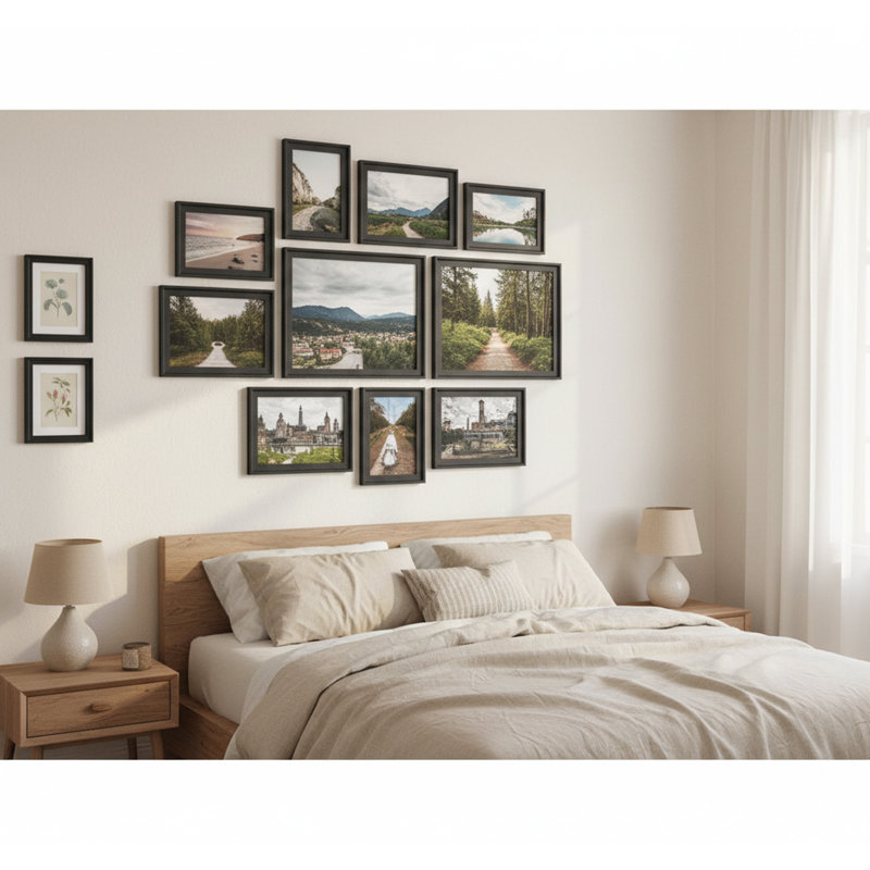 Picture Frame - Set of 10, Black