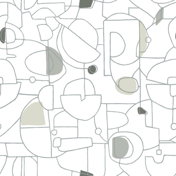 Callie Peel & Stick Geometric Wallpaper & Reviews | AllModern