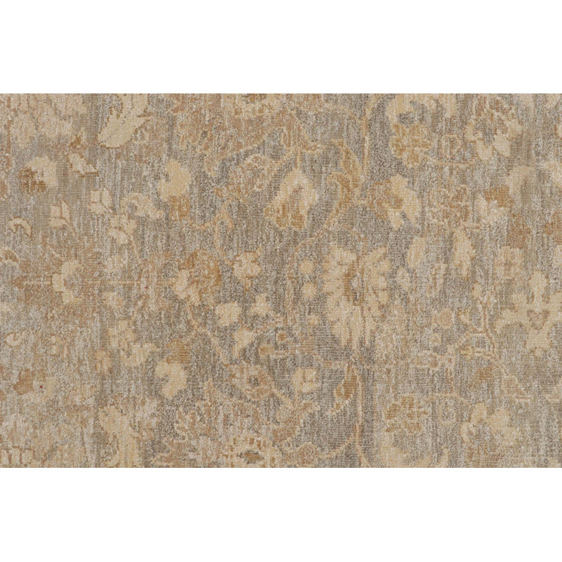 Oushak Hand Knotted Floral Area Rug, Rectangle 8' x 10'
