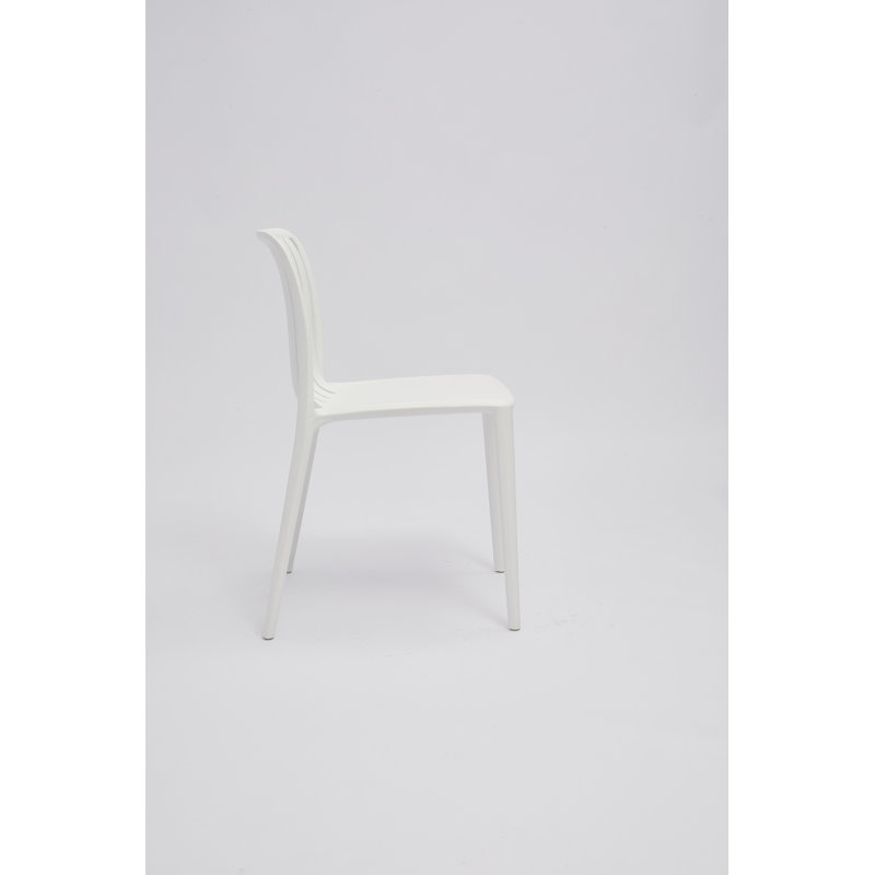 Chaise d'appoint en polypropylène, Blanc