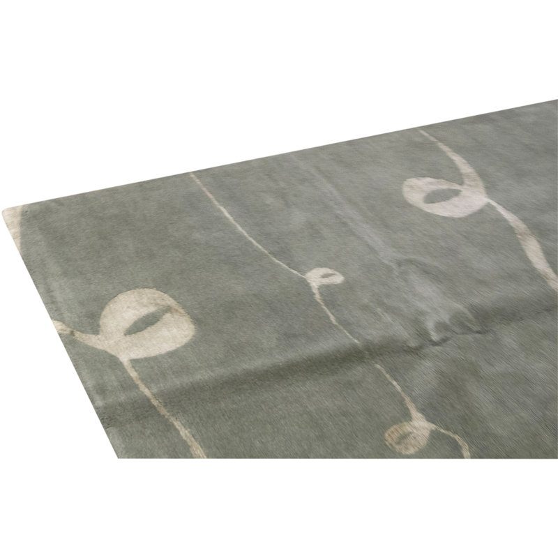 High-Quality Hand-Knotted Seafoam Area Rug