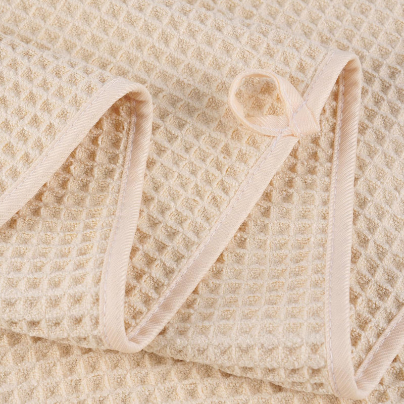 Extra-Large Size Bath Towel, 60 X 30 Inches, Quick-Drying Lint-Free Microfiber Bath Towel Set, 6-Piece Set (Waffle Woven)