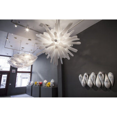 Lustre 14 lumières bronze
