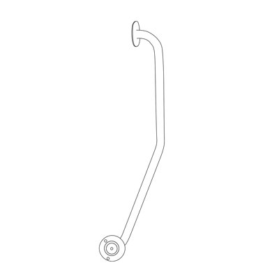 Newel Curved Rail left handed 720mm