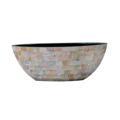 SHELL CRAFT OVAL POT