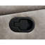 Causeuse coulissante avec console Taupe