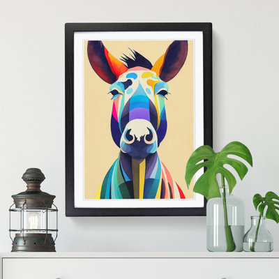 Watercolour Donkey - Picture Frame Print