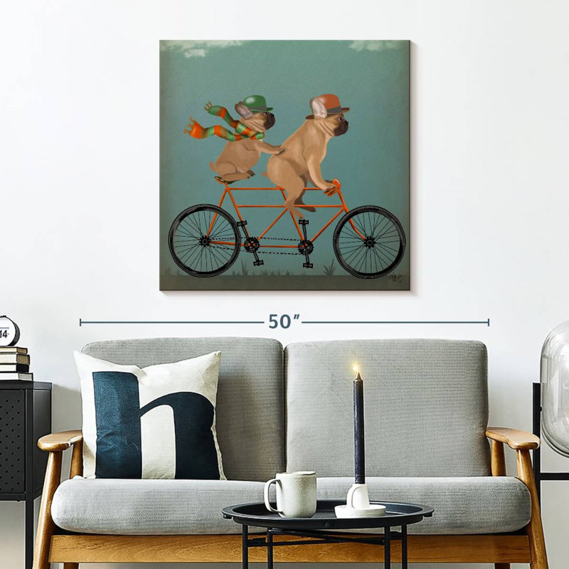 Brampt French Bulldog Tandem, 30" H x 30" W