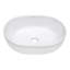 Lavabo vasque de salle de bain ovale en céramique porcelaine blanche Ruvati-101344571