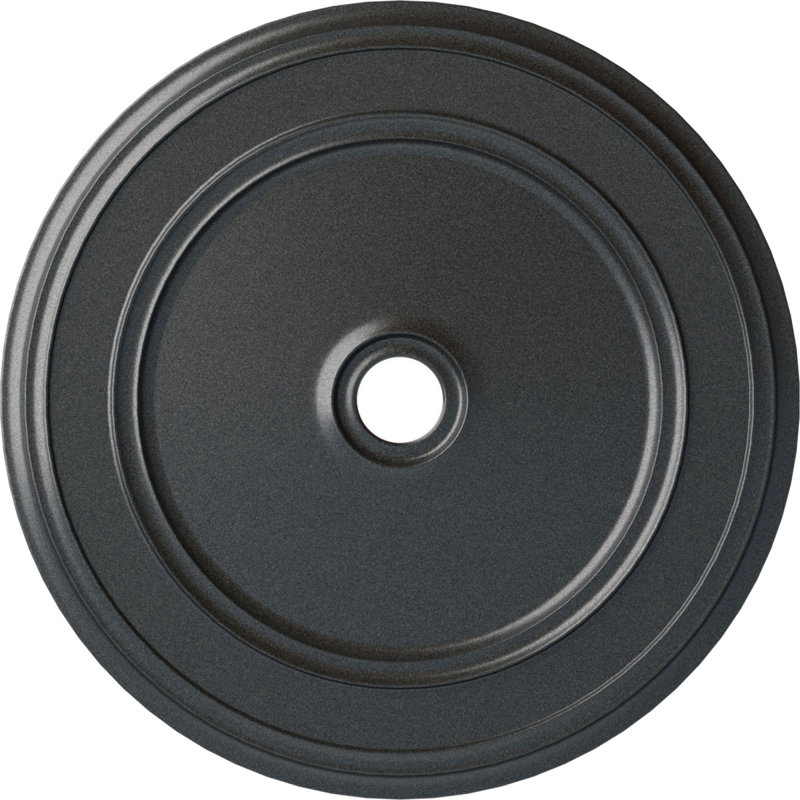 Classic Pewter Hand-Painted Urethane Ceiling Medallion