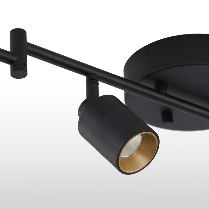 62.2'' 6 -Light Swing Arm Track Track Kit with Dimmable and Adjustable Head, Sand Black