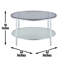 Frostine - Table basse ronde - Argent