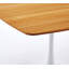 Table de salle à manger tulipe de 42 po carrée blanche et chêne, table d'appoint Mid-Century-1936552905-1936552906