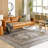 Bria Machine Washable Oriental Chenille Area Rug with Canvas Backing-2046473873