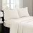 3M Microcell Ivory Luxurious Brushed Lightweight Deep Pocket King Sheet Set-19109778-19109786