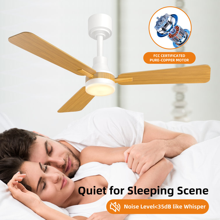 42 In. Smart Indoor Black Ceiling Fan With 3-colors Led Light And Dc Reversible Motor And Remote