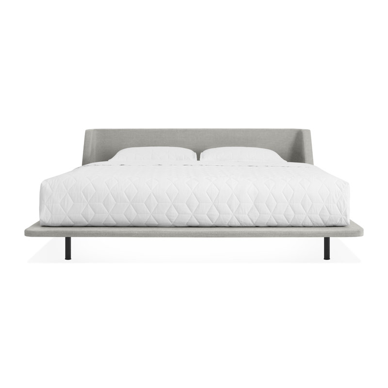 Nook Upholstered Bed, King, Edwards Navy Crossweave