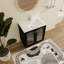 Koraline  28''Freestanding Bathroom Single Vanity,Floor Standing Vanity with Ceramic Top and 2 Doors
