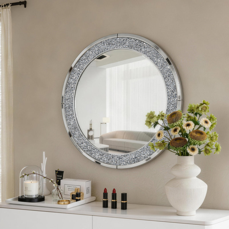 Miroir mural rond 31,5 po Rillamas