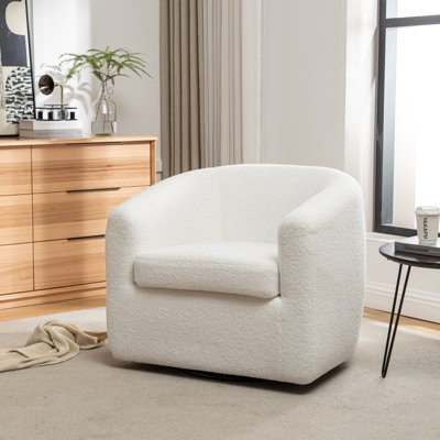 Odey Upholstered Swivel Barrel Chair
