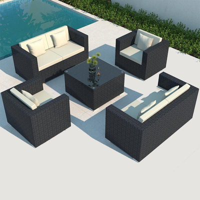 Nadera 6 - Person Patio Conversation Set