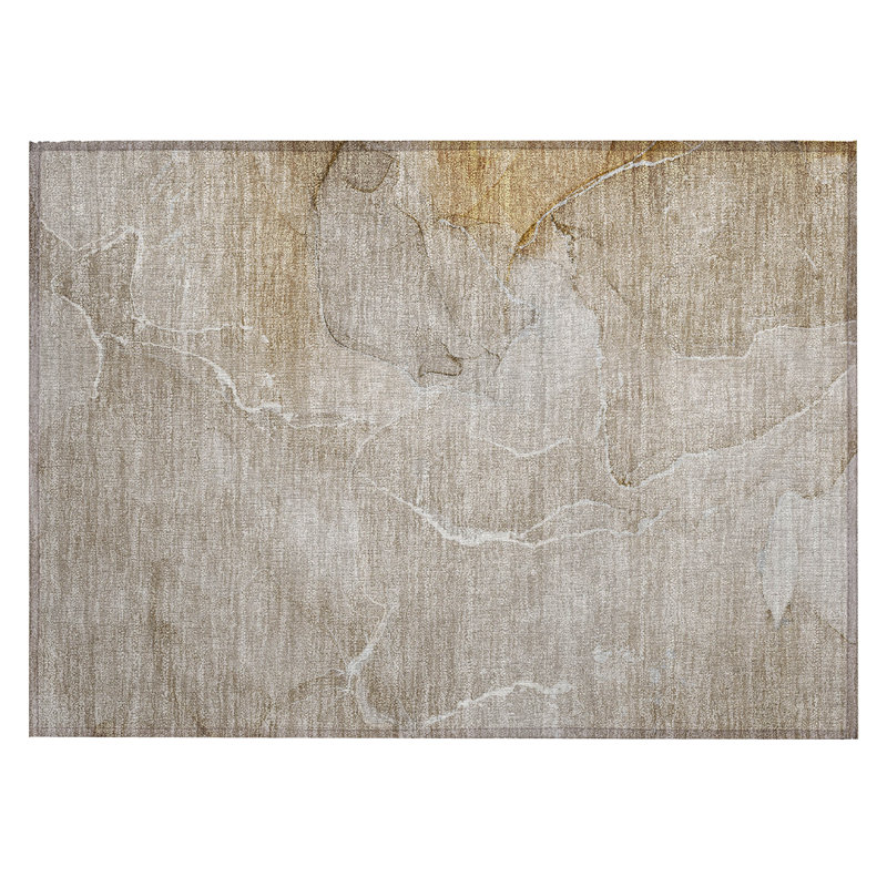 Abstract Indoor / Outdoor Rug, Rectangle 1'8" x 2'6"