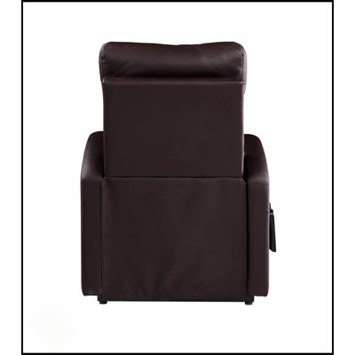 Ricardo Brown Synthetic Leather Power Motion Recliner With Lift And Recline, Ultimate Comfort And Convenience For Any Living Space
