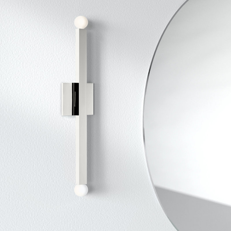 Peary 2 - Light LED Dimmable Wallchiere, Polished Nickel