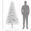 Arbre de Noël artificiel non éclairé 6 pi, 1000 branches, ouverture automatique, base en acier, décoration des Fêtes pour bureau à domicile-607022194-607022204