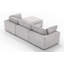 Canapé modulaire rembourré avec repose-pieds 4 pièces Nuccio-112602354