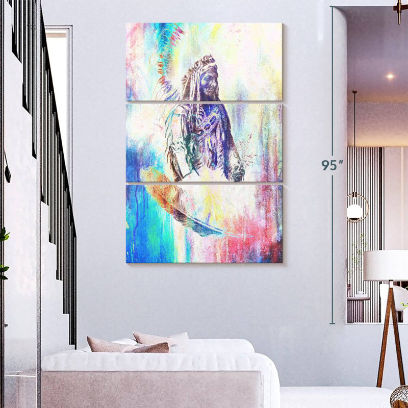 Lelar American Indian, 74" H x 48" W