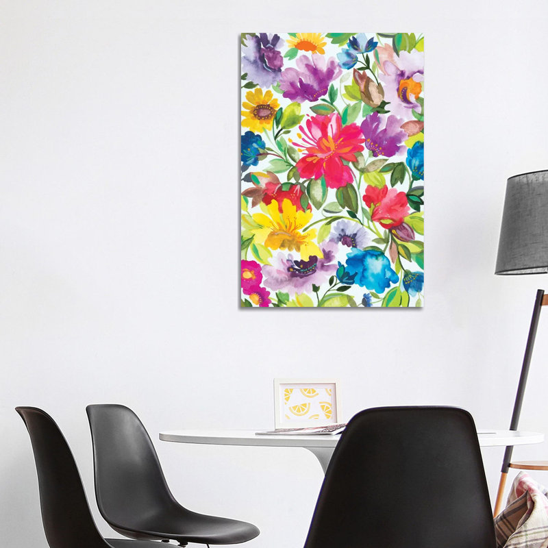 Hibiscus 1 Piece Wrapped Canvas Wall Art, 101.6cm H x 66.04cm W x 1.90cm D