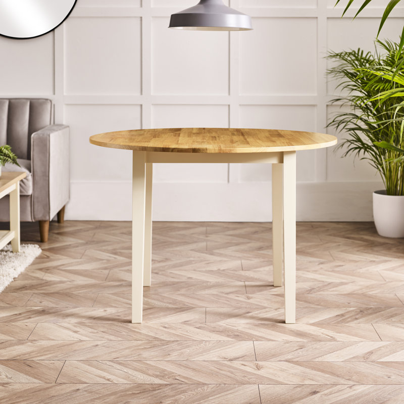Table de salle à manger Alissah Farmhouse, Oak/Cream