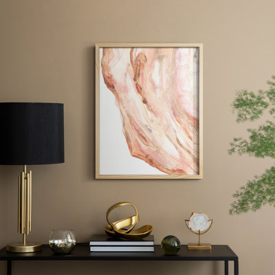 Rose Quartz II Framed Print - Solid Wood